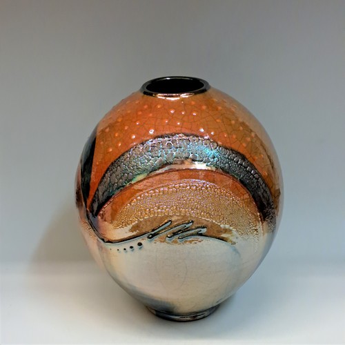 #230757 Raku Glitter Pot $79 at Hunter Wolff Gallery